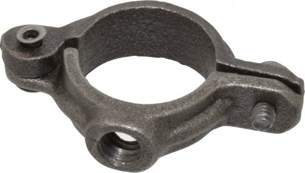 Split Ring Hanger: 3/4" Pipe, 3/8" Rod, Malleable Iron