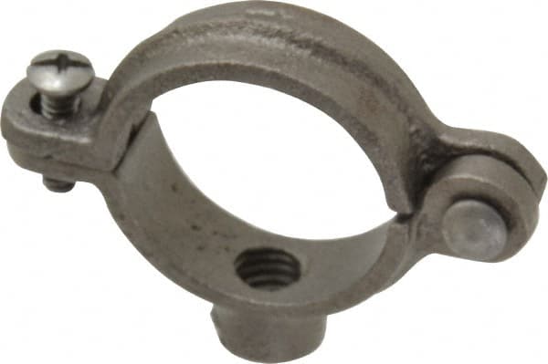 Split Ring Hanger: 1" Pipe, 3/8" Rod, Malleable Iron