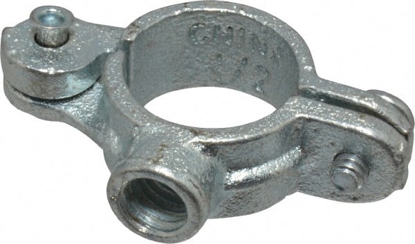 4 in. Hinged Split Ring Pipe Hanger in Galvanized Malleable Iron
