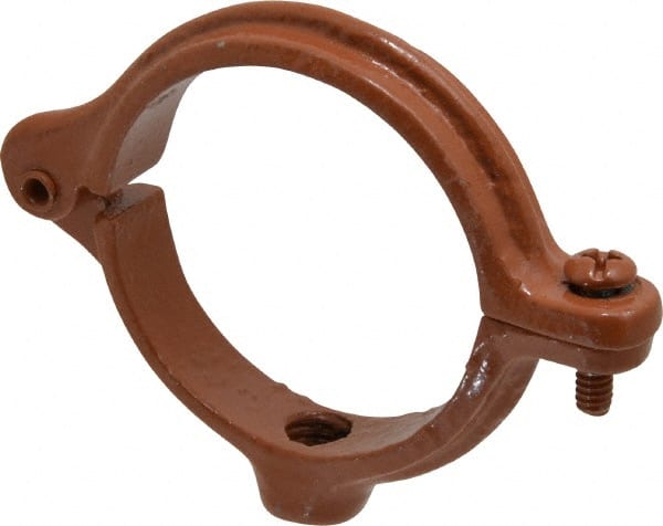 Split Ring Hanger: 2-1/2" Pipe, 1/2" Rod, Malleable Iron, Epoxy Coated