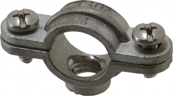 Split Ring Hanger: 3/8" Pipe, 3/8" Rod, 304 Stainless Steel