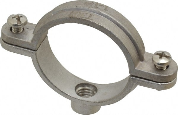 Empire 1-1/4 inch Pipe, 3/8 inch Rod, Grade 304 Stainless Steel Split Ring Hanger
