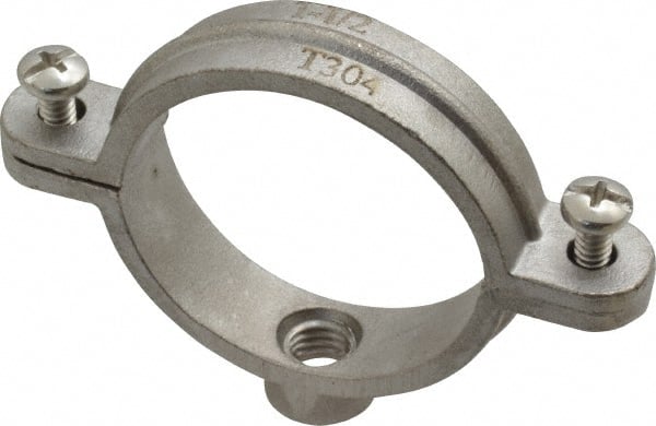 Empire 41SSI0150 Split Ring Hanger: 1-1/2" Pipe, 3/8" Rod, 304 Stainless Steel 