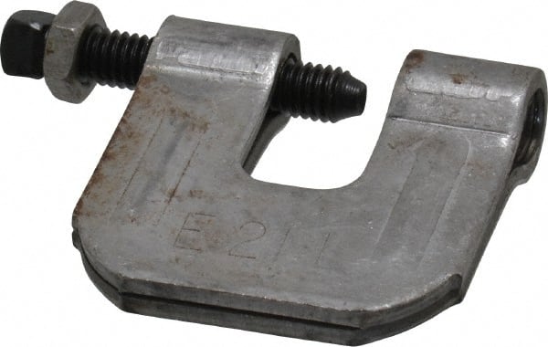 C-Clamp with Locknut: 3/4" Flange Thickness, 1/2" Rod