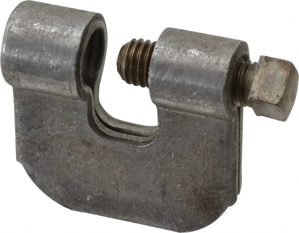 C-Clamp with Locknut: 3/4" Flange Thickness, 5/8" Rod