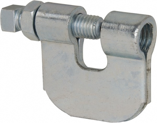 C-Clamp with Locknut: 3/4" Flange Thickness, 5/8" Rod