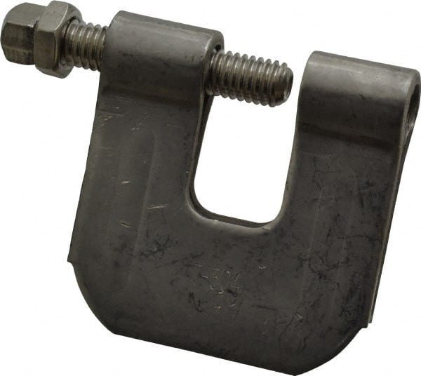 Empire 21LSS0038 C-Clamp with Locknut: 3/4" Flange Thickness, 3/8" Rod 