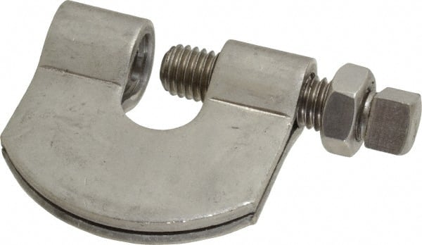 C-Clamp with Locknut: 3/4" Flange Thickness, 5/8" Rod