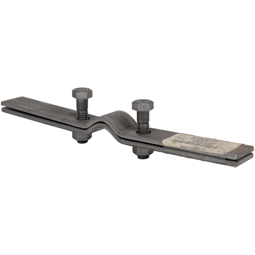 Riser Clamp: 3/4" Pipe, 1.05" Tube, Carbon Steel, Black - Plain Finish, 220 lb Load Capacity