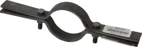 Riser Clamp: 2-1/2" Pipe, 2-7/8" Tube, Carbon Steel, Black, Blue & Silver