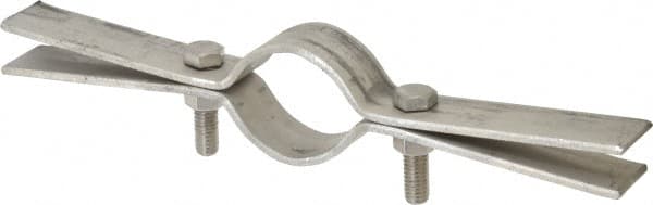 Empire 50SS0150 Riser Clamp: 1-1/2" Pipe, 2-5/8" Tube, Stainless Steel, Blue & Silver 