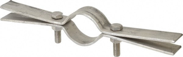 Empire 50SS0150 Riser Clamp: 1-1/2" Pipe, 2-5/8" Tube, Stainless Steel, Blue & Silver Image