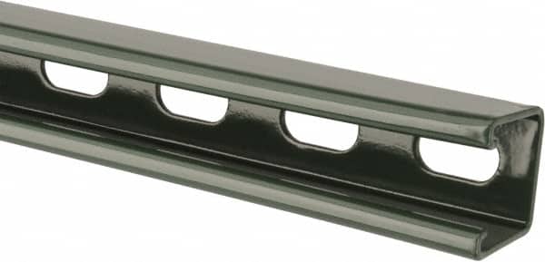 Empire 7001P1210 10 Long x 1-5/8" Wide x 1-5/8" High, 12 Gauge, Carbon Steel, Punched Framing Channel & Strut 