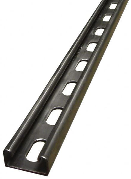 Empire 7201SS1410 10 Long x 1-5/8" Wide x 13/16" High, 14 Gauge, Stainless Steel, Punched Framing Channel & Strut 