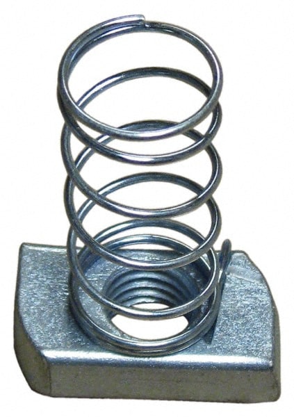 Strut Channel Spring Strut Nut: Use with Attaching Hanger Rod or Other Accessories From Strut