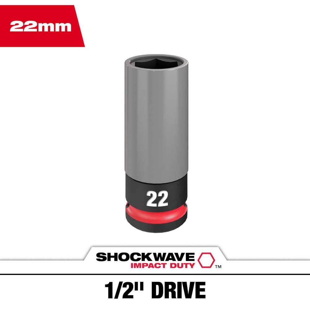 Specialty Sockets; Socket Type: Deep Socket ; Type: Deep ; Drive Size: 1/2 ; Socket Size: 22 mm ; Insulated: No ; Non-sparking: No