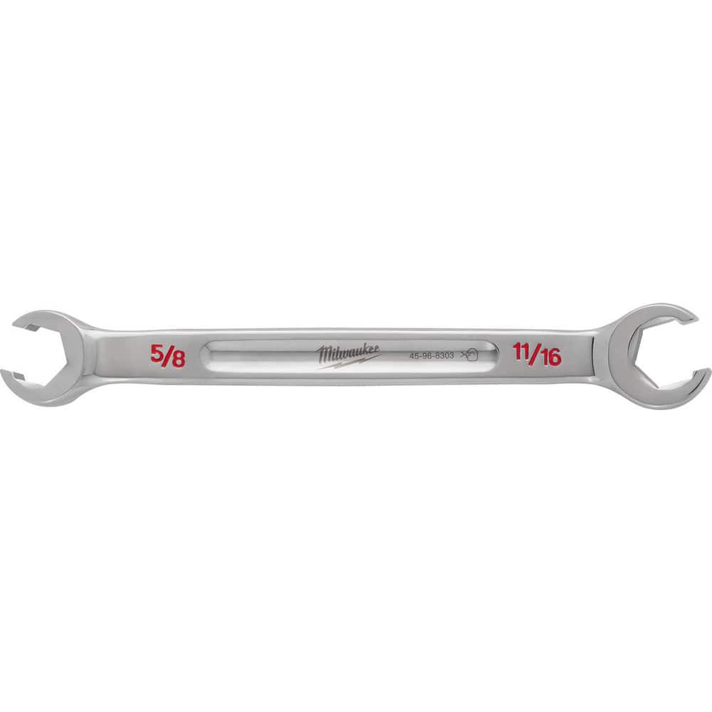 Flare Nut Wrenches; Wrench Type: Open End ; Wrench Size: 5/8x11/16 in ; Head Type: Straight ; Double/Single End: Double ; Opening Type: 6-Point Flare Nut ; Material: Steel