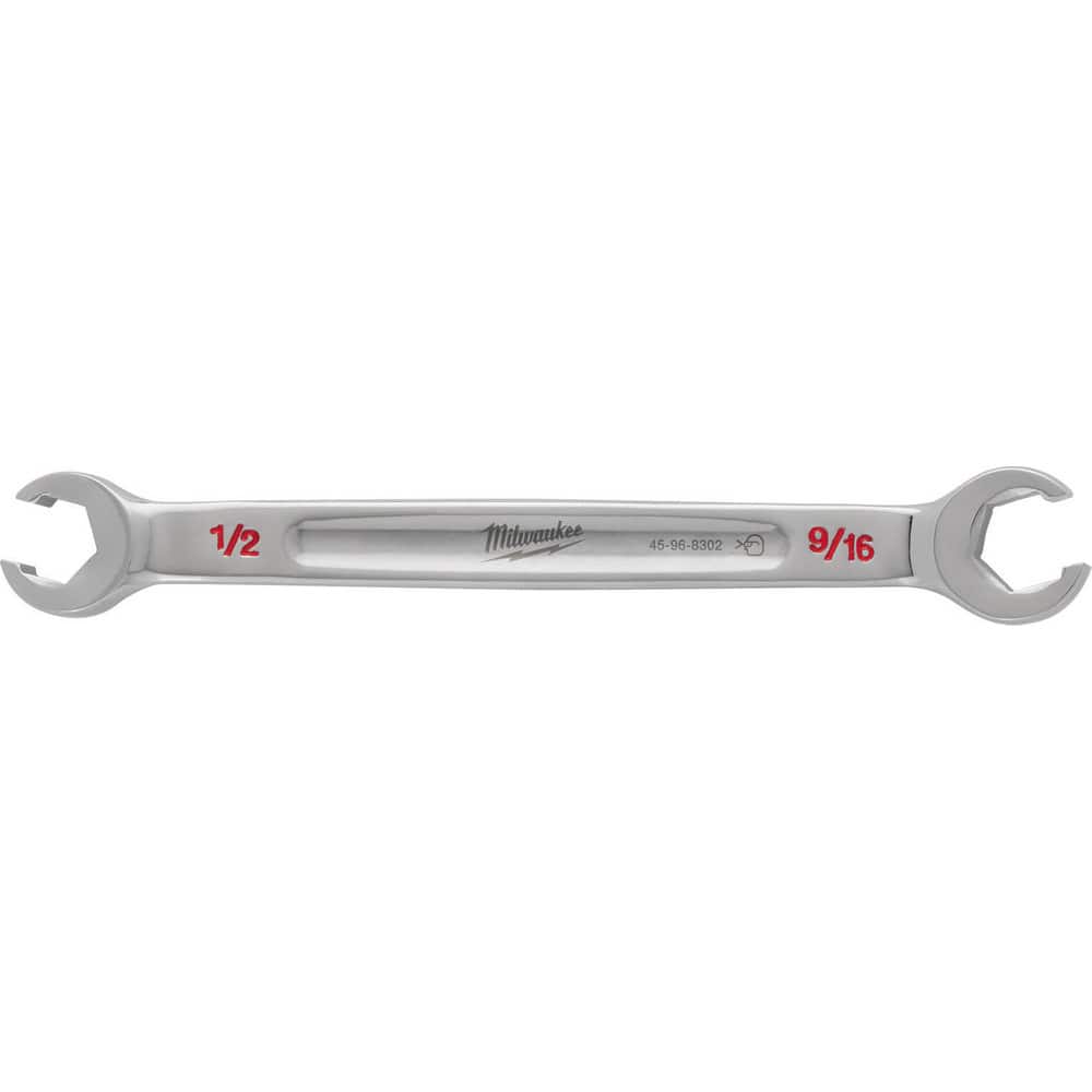 Flare Nut Wrenches; Wrench Type: Open End ; Wrench Size: 1/2x9/16 in ; Head Type: Straight ; Double/Single End: Double ; Opening Type: 6-Point Flare Nut ; Material: Steel