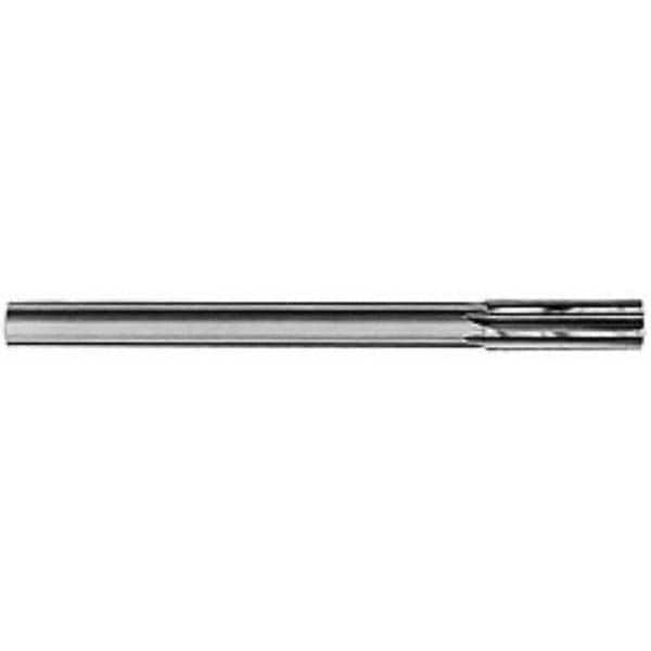 Chucking Reamer: 19/64" Dia, 3-1/4" OAL, 1-1/8" Flute Length, Straight Flute, Straight Shank, Solid Carbide