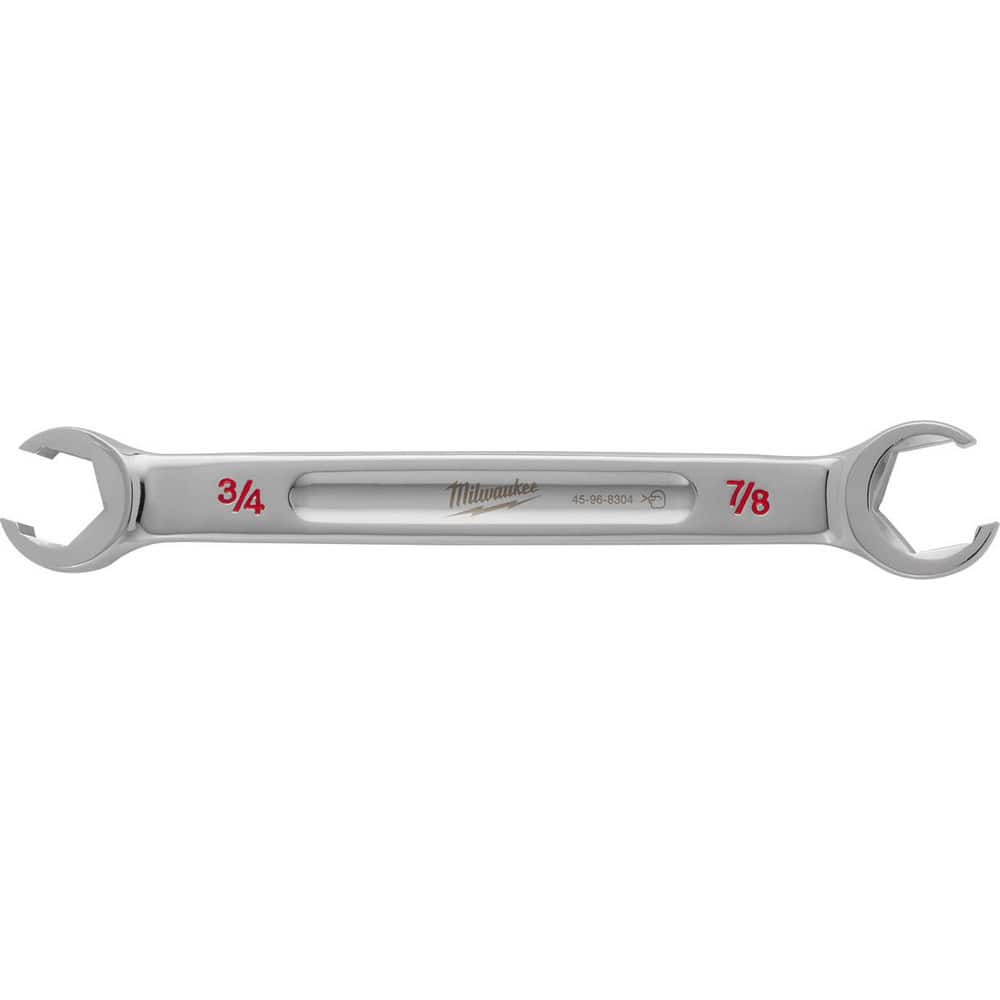 Flare Nut Wrenches; Wrench Type: Open End ; Wrench Size: 3/4x7/8 in ; Head Type: Straight ; Double/Single End: Double ; Opening Type: 6-Point Flare Nut ; Material: Steel