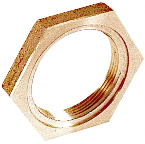 Merit Brass X119-32 Brass Pipe Locknut: 2" Fitting, FNPT, Class 125 Image