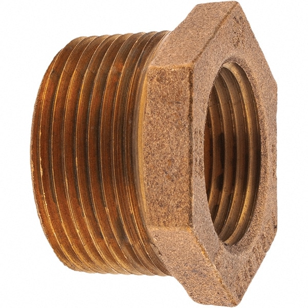 Merit Brass X114-2016 Brass Pipe Bushing: 1-1/4 x 1" Fitting, Threaded, MNPT x FNPT, Class 125 Image