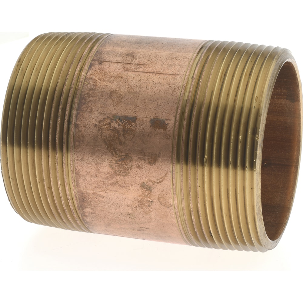 Merit Brass 2032-300 Brass Pipe Nipple: Threaded on Both Ends, 3" OAL, 2" NPT Image