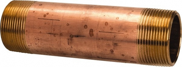 Merit Brass 2124-600 Brass Pipe Nipple: Threaded on Both Ends, 6" OAL, 1-1/2" NPT Image