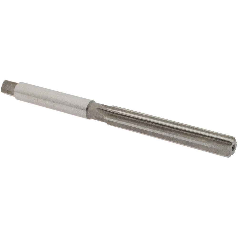 Hand Reamer: 3/8" Dia, 2-1/2" Flute Length, 6 Flutes, 5" OAL