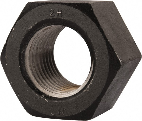 Hex Nut: 2-1/2 - 4, A194 Grade 2H Steel, Uncoated