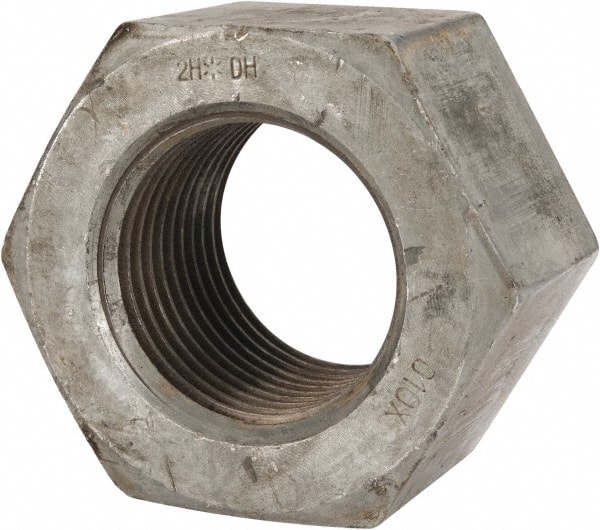 Hex Nut: 3-4, A194 Grade 2H Steel, Hot Dipped Galvanized Finish
