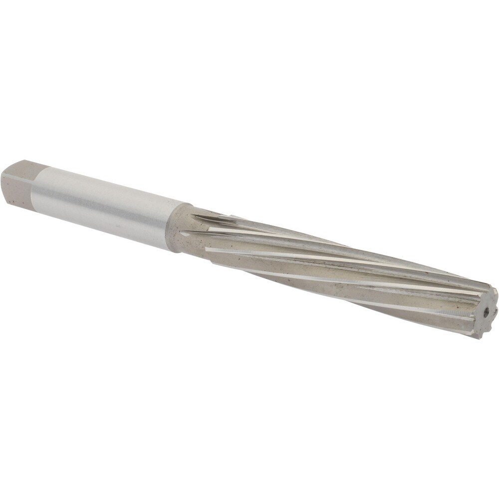 Hand Reamer: 5/8" Dia, 3-1/2" Flute Length, 8 Flutes, 7" OAL
