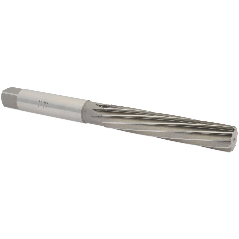 Hand Reamer: 1" Dia, 5-7/16" Flute Length, 10 Flutes, 10-7/8" OAL
