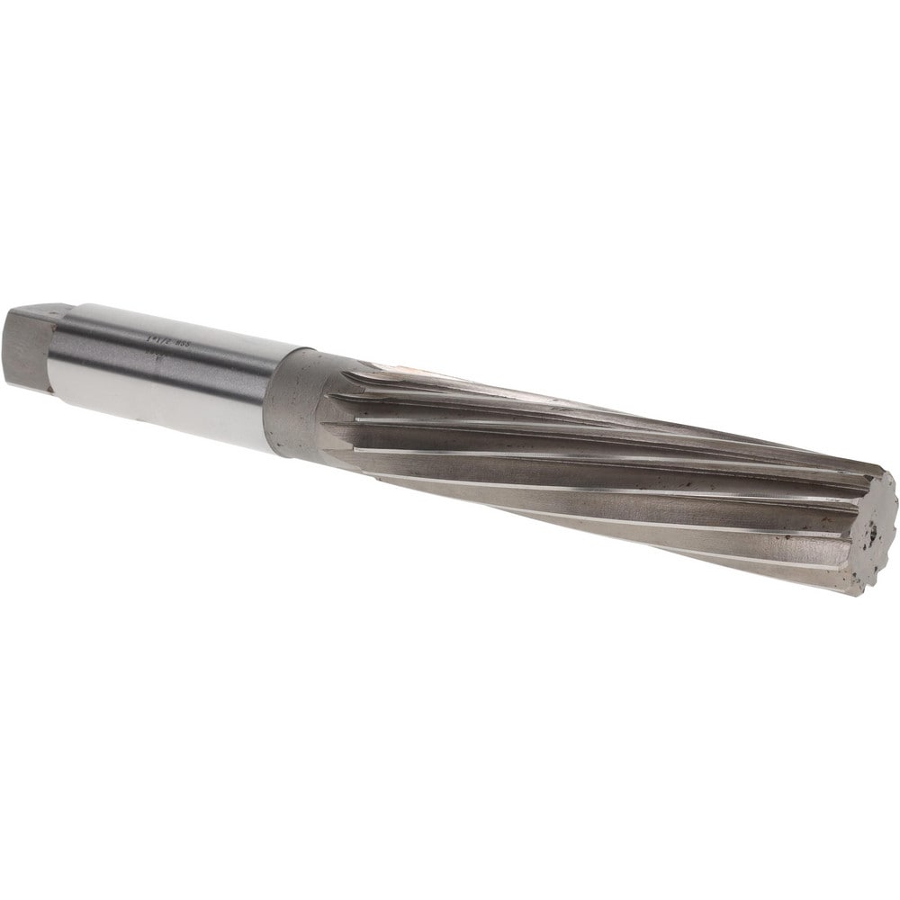 Hand Reamer: 1-1/2" Dia, 6-1/2" Flute Length, 12 Flutes, 13" OAL
