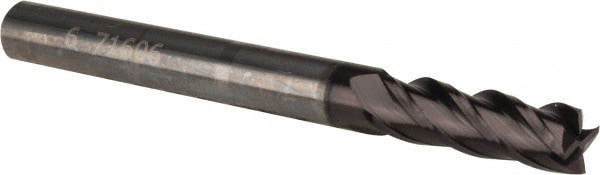 OSG HP441-2362 Square End Mill: 0.2362 Dia, 0.748 LOC, 4 Flutes, Solid Carbide Image