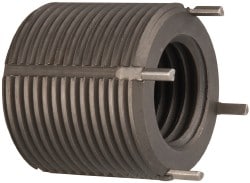 Jergens 215-065942 Thread Locking Insert: 7/8-9 Internal Thread, 1-3/8-12 External Thread, UNC, 1-1/4" OAL, Heavy-Duty Keylocking Image