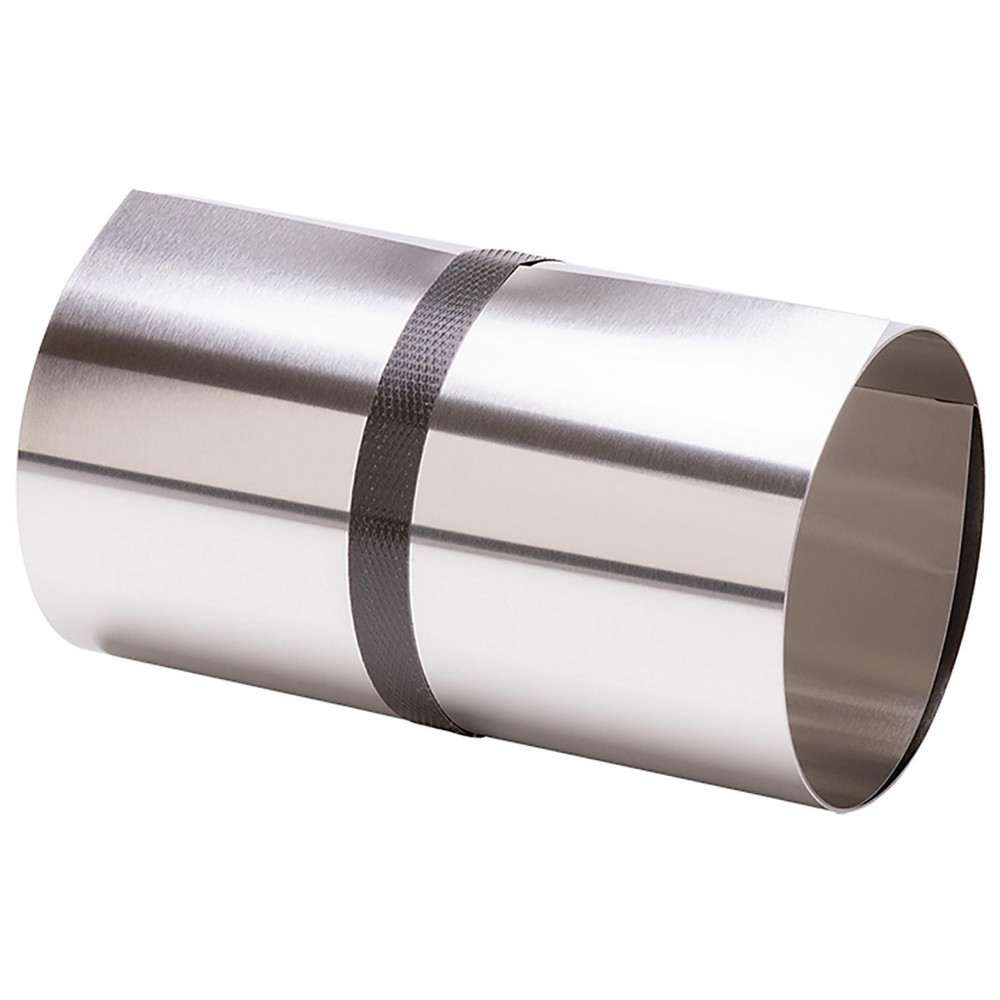 Metal Shim Stock: Roll, 0.0100" Thick, 50" Long, 6" Wide, 316 Stainless Steel