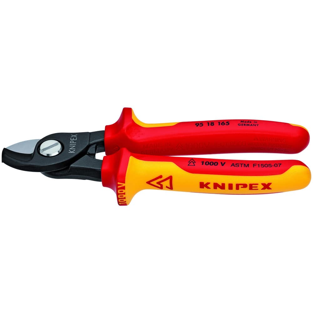 Cable Cutter: Steel Handle, 6-1/2" OAL