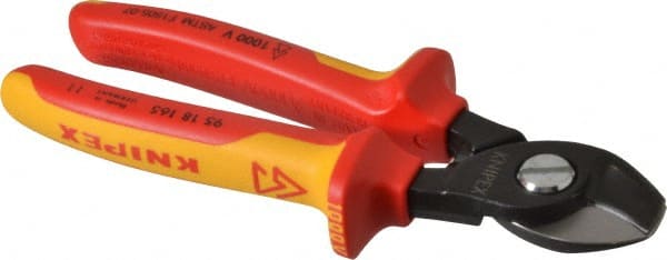 Knipex 9518165US Cable Cutter: Steel Handle, 6-1/2" OAL 
