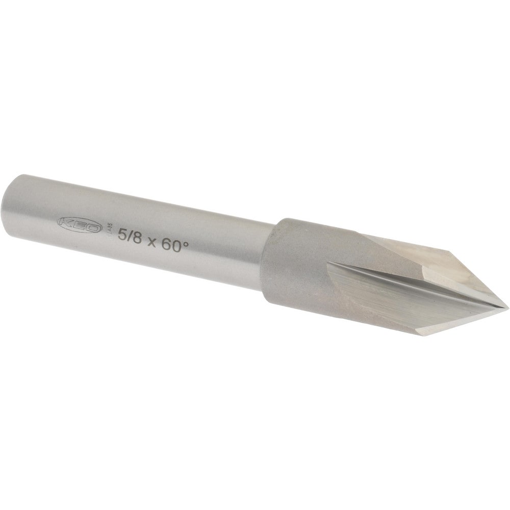 Keo 40586 5/8" Head Diam, 1/2" Shank Diam, 4 Flute 60° High Speed Steel Countersink Image