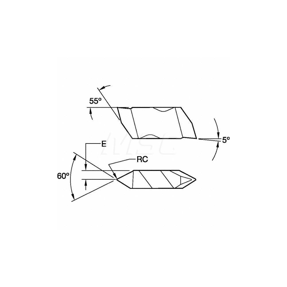 Kennametal Threading Insert NJP3014R12 KC5010, Carbide MSC Direct