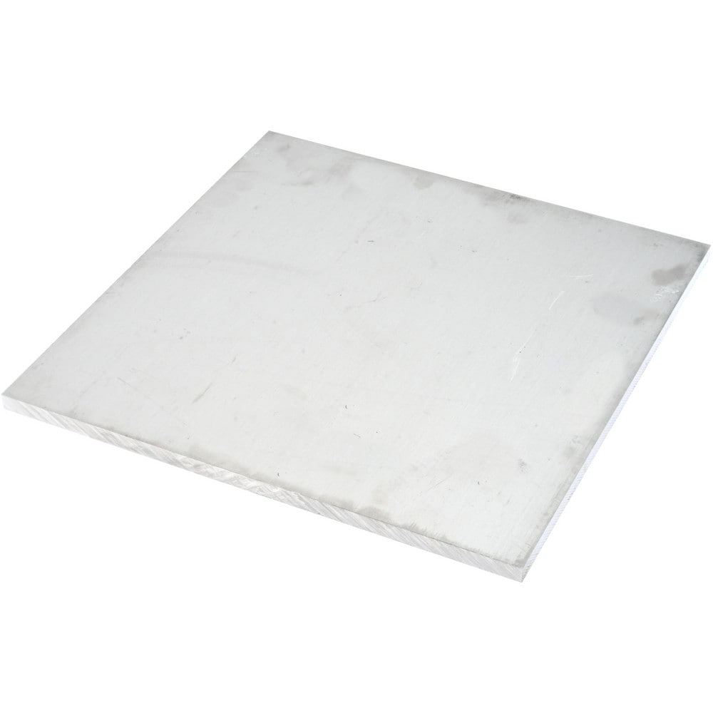 Aluminum Plate: 12" Long, 12" Wide, 3/8" Thick, Alloy 6061