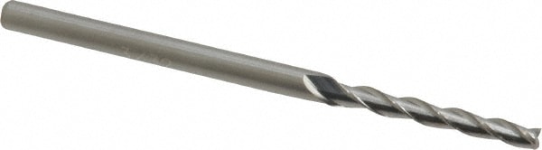 Accupro 12177435 Tapered End Mill: 0.5 ° per Side, 3/32" Small Dia, 3/4" LOC, 3 Flutes, Solid Carbide, Square End Image