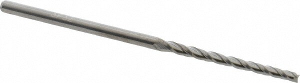 Accupro 12177436 Tapered End Mill: 0.5 ° per Side, 3/32" Small Dia, 1-1/4" LOC, 3 Flutes, Solid Carbide, Square End Image