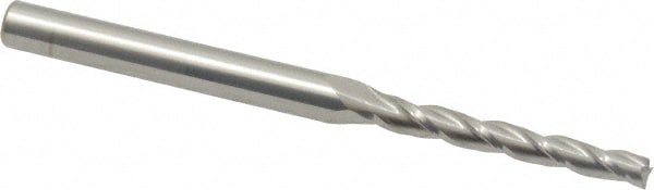 Accupro 12177439 Tapered End Mill: 0.5 ° per Side, 1/8" Small Dia, 1" LOC, 3 Flutes, Solid Carbide, Square End Image