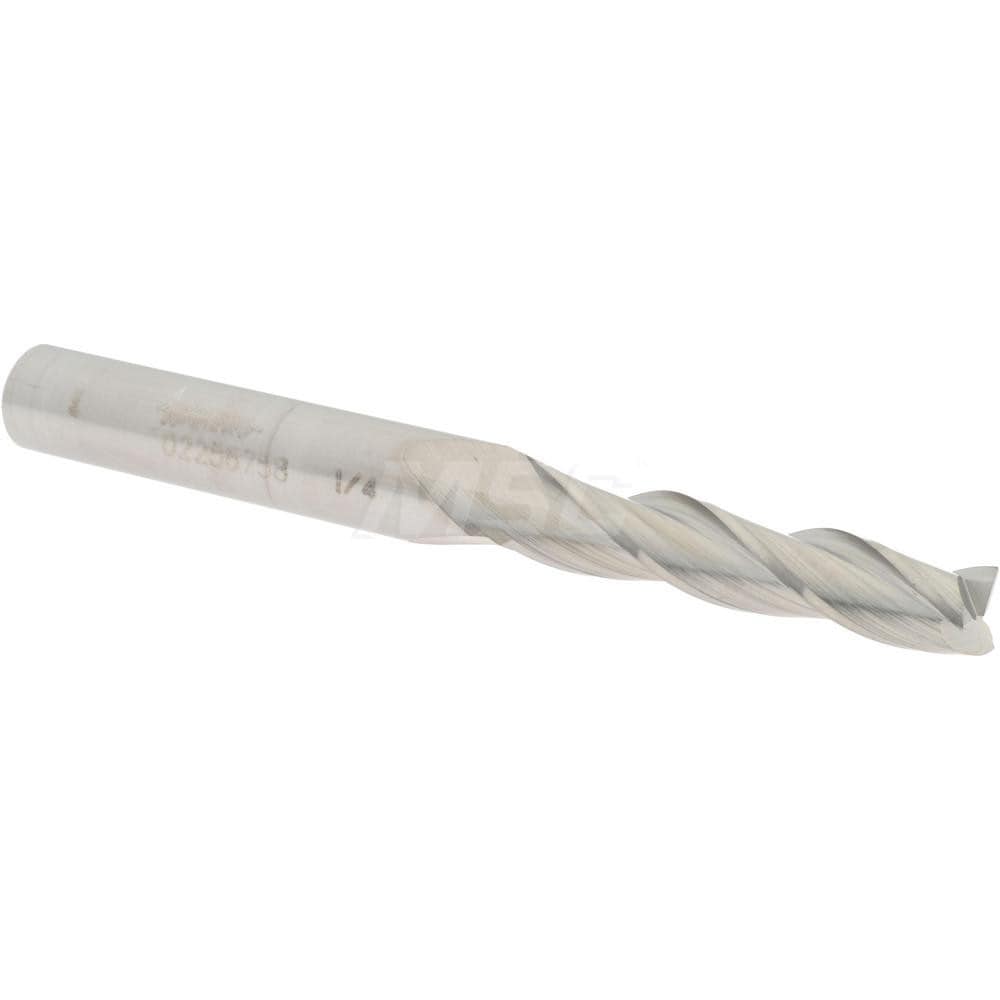 Accupro 12177443 Tapered End Mill: 0.5 ° per Side, 1/4" Small Dia, 1-1/4" LOC, 3 Flutes, Solid Carbide, Square End Image