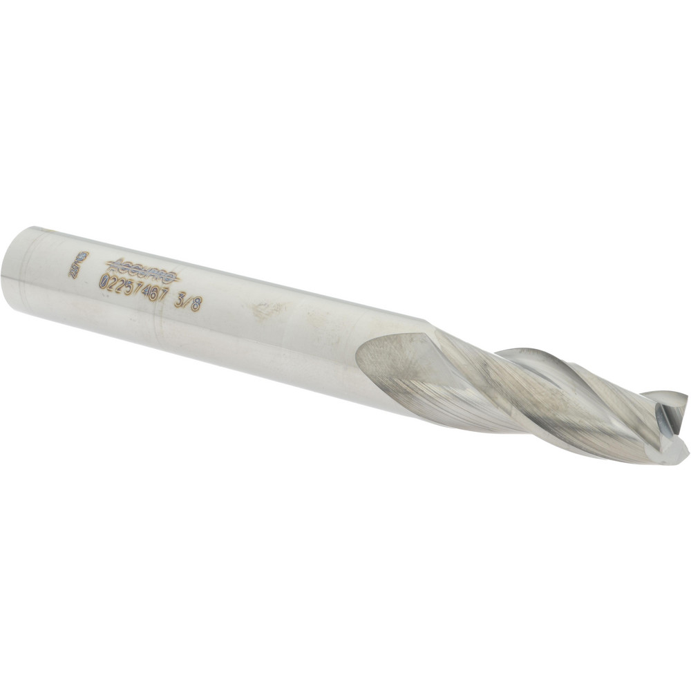 Tapered End Mill 3 ° per Side, 3/8" Small Dia, 11/4" LOC, 3 Flutes