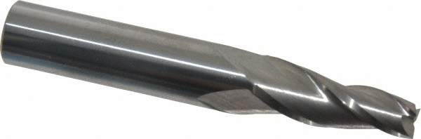 Accupro 12177531 Tapered End Mill: 5 &deg; per Side, 1/4" Small Dia, 1" LOC, 3 Flutes, Solid Carbide, Square End Image