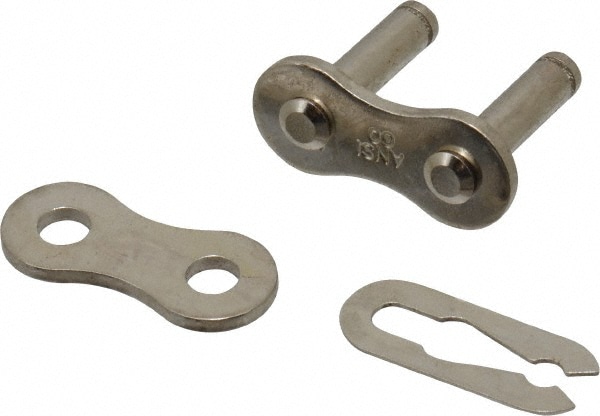 Connecting Link: for Single Strand Chain, 60 Chain, 3/4" Pitch