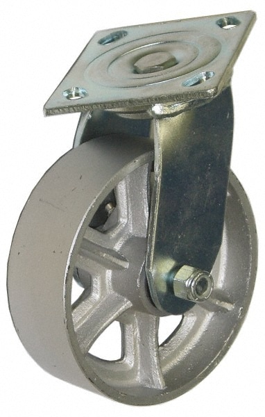 Value Collection GMC-SH-0028 Swivel Top Plate Caster: Semi-Steel, 5" Wheel Dia, 2" Wheel Width, 1,000 lb Capacity, 6-1/2" OAH Image